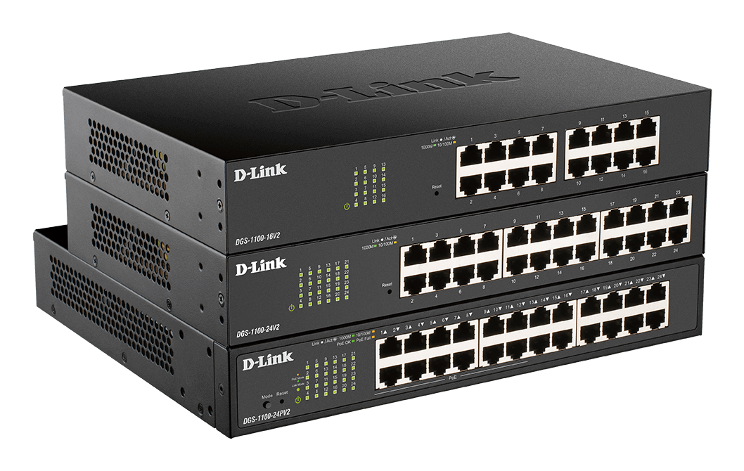 D-Link 8 Port ( 8 POE - 64 W ) Gigabit Smart Switch / DGS-1100