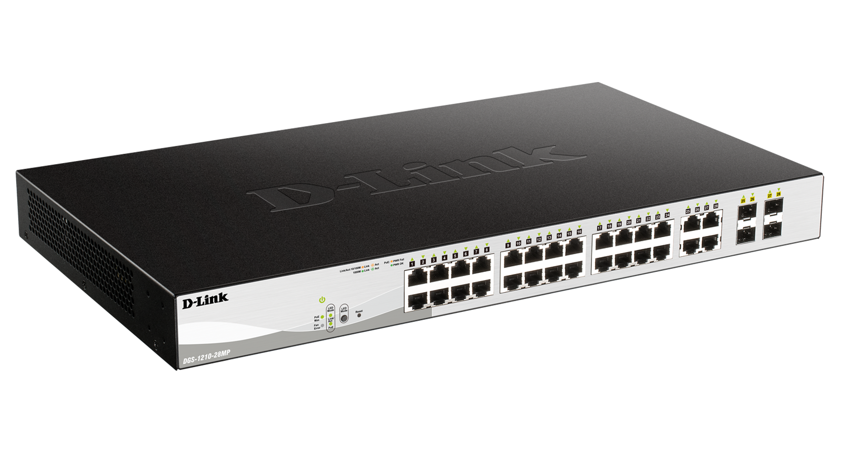 D-Link DGS-1210-28MP 24-Port Gigabit Smart Managed PoE Switch with
